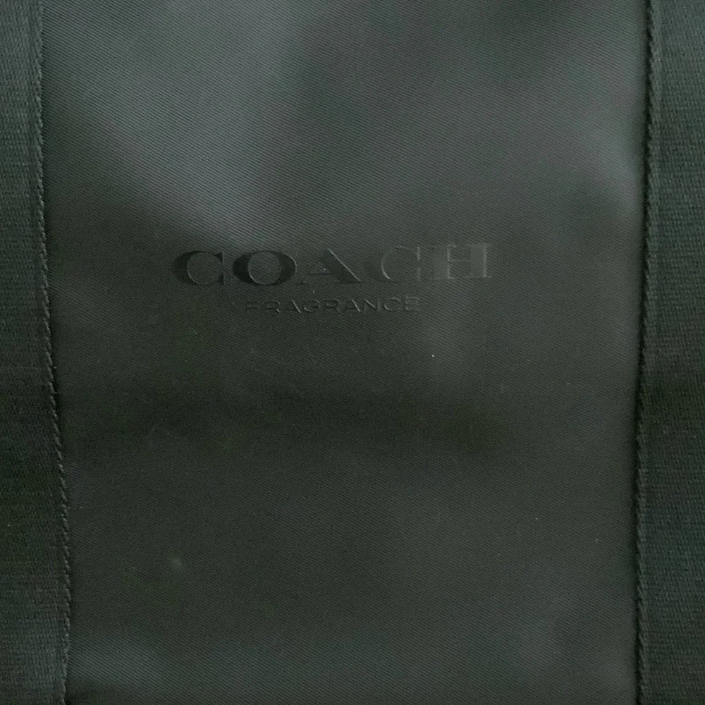 Coach Black Nylon Duffel Bag Overnight Weekender